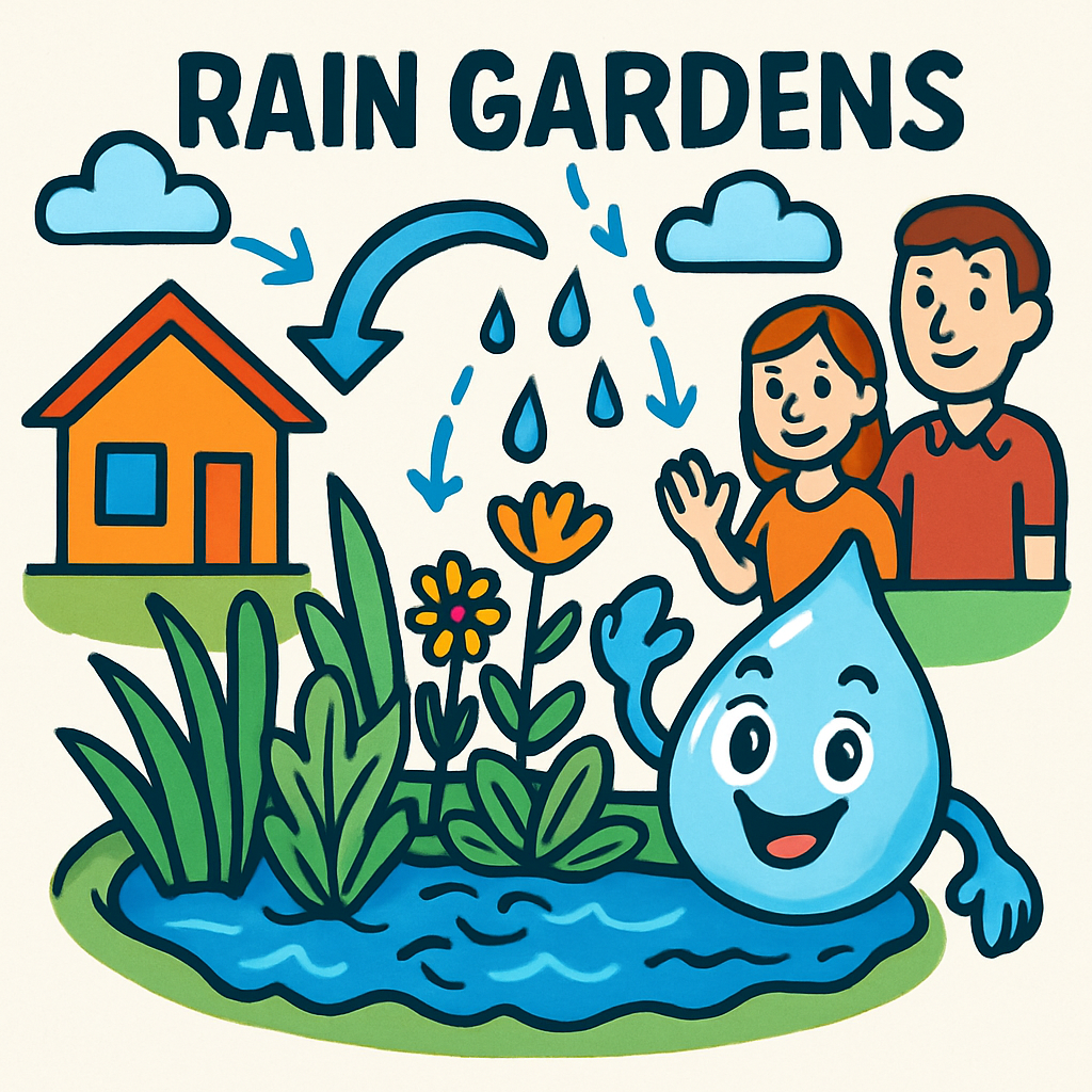 Rain Gardens illustration